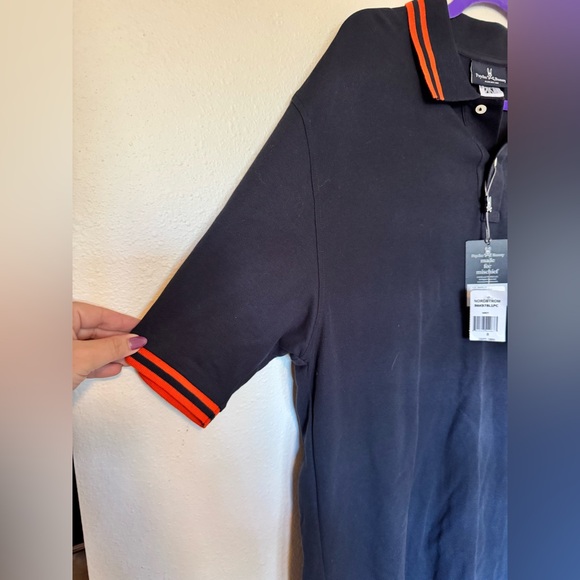 NEW Psycho Bunny Burlington Polo Mens Pima Cotton Navy Orange 8 XXL NWT - Picture 8 of 10